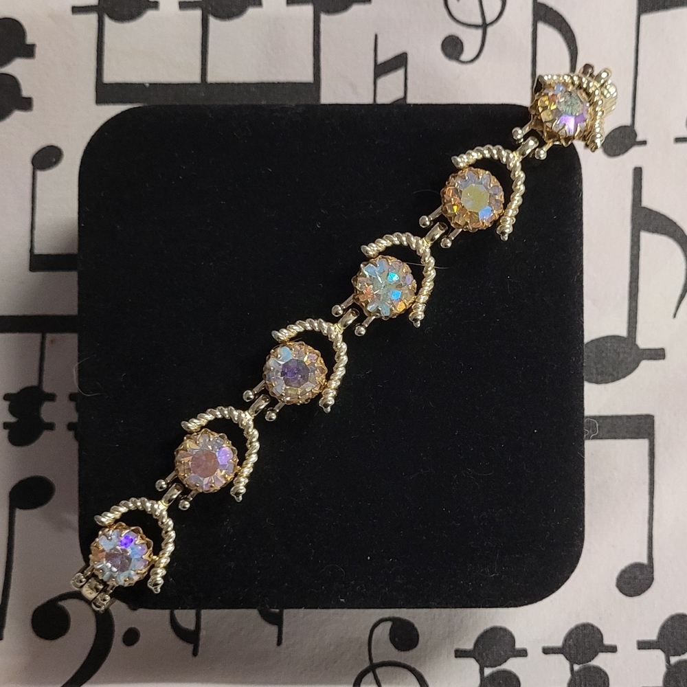Vintage Opal and Silver Bracelet